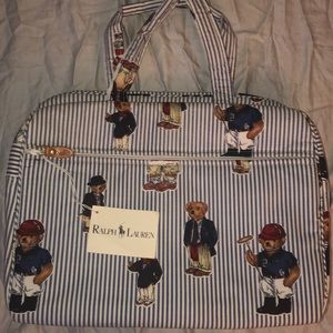 Ralph Lauren Polo Bear toiletry bag “new w/ tag”